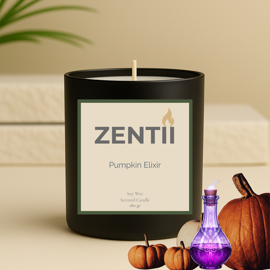 Elixir de Calabaza | Vela de Soya Aromática Natural - ZENTII | 180gr