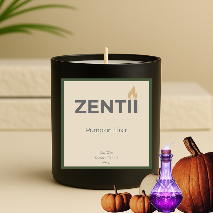 Elixir de Calabaza | Vela de Soya Aromática Natural - ZENTII | 180gr