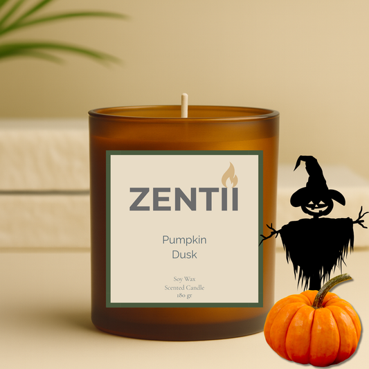 Anochecer de Calabaza | Vela de Soya Aromática Natural - ZENTII | 180gr