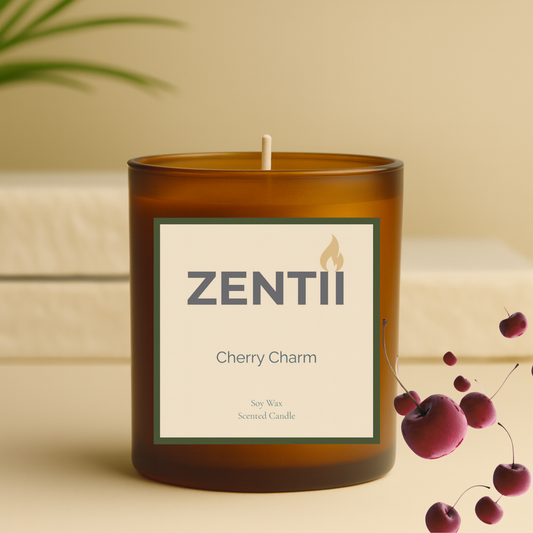 Encanto de Cereza | Vela de Soya Aromática Natural - ZENTII | 180gr