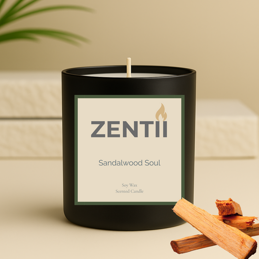 Alma de Sándalo | Vela de Soya Aromática Natural - ZENTII | 180gr