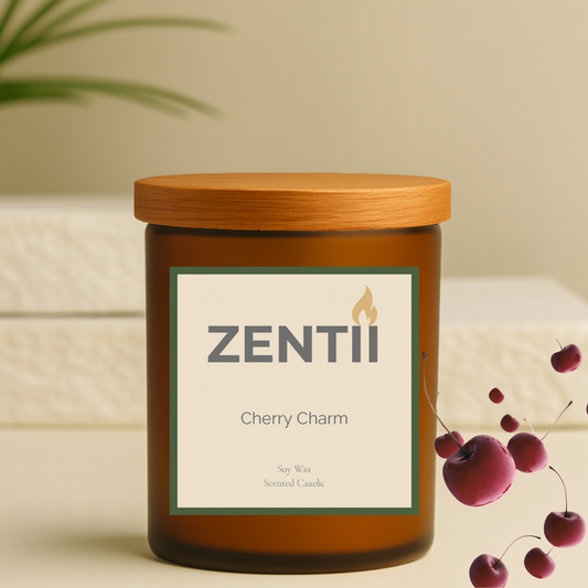 Encanto de Cereza | Vela de Soya Aromática Natural - ZENTII | 180gr