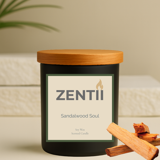 Alma de Sándalo | Vela de Soya Aromática Natural - ZENTII | 180gr